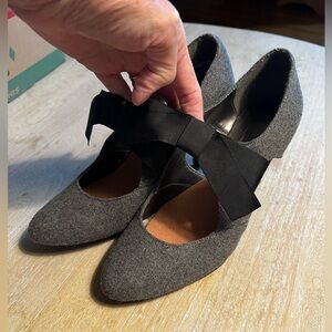 Gray Wool Dress Shoes